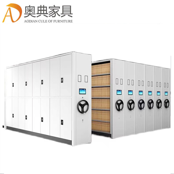 密集架移動(dòng)檔案柜資料柜手搖式軌道密集柜文件柜鐵皮柜